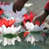 Lotus-flower offerings are made at Diwali