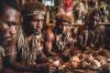 Indigenous Fijians Men in Traditional Kava Ceremony