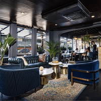 The lobby at H Hotel in Koreatown, Los Angeles
