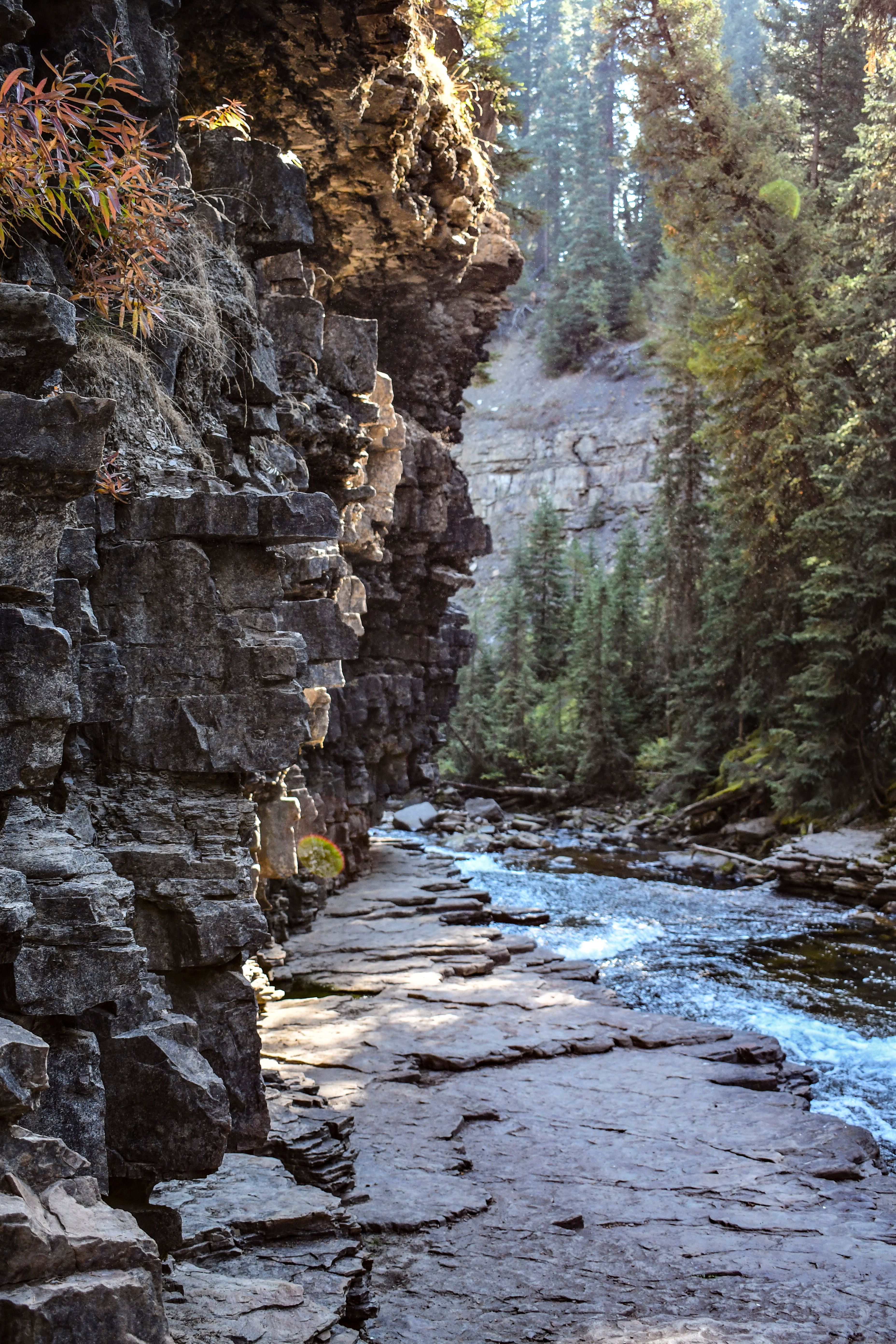 hike to ousel falls in big sky, montana