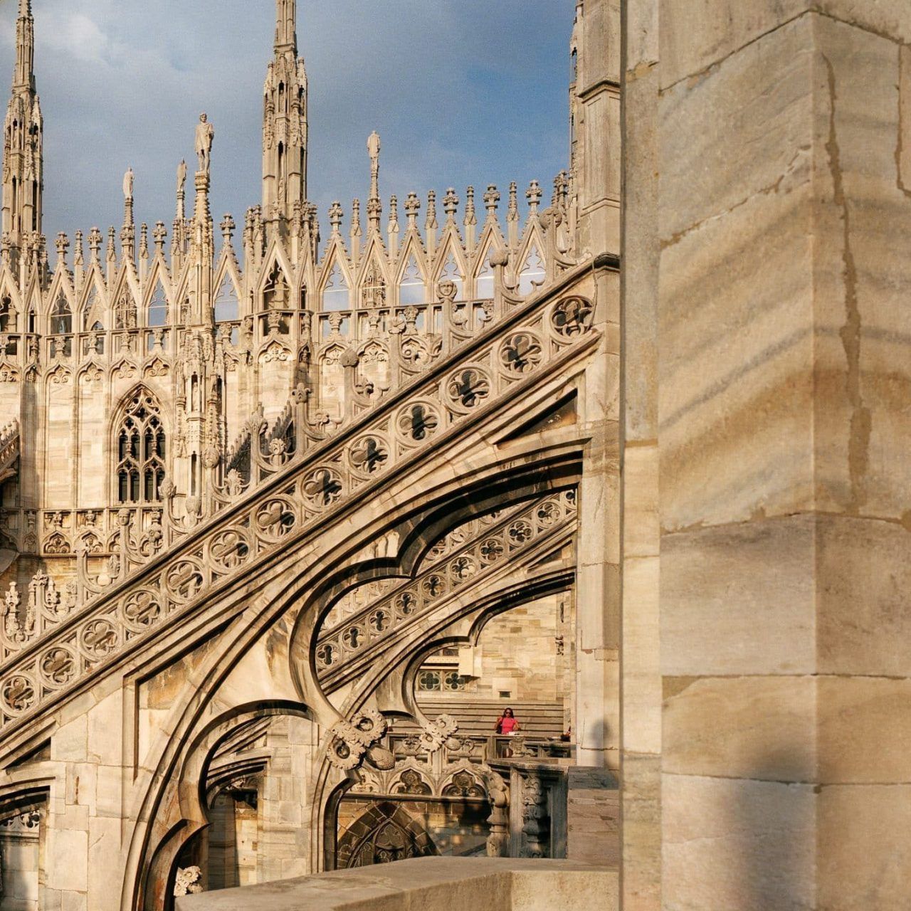 The Gothic Duomo church in Milan, Italy