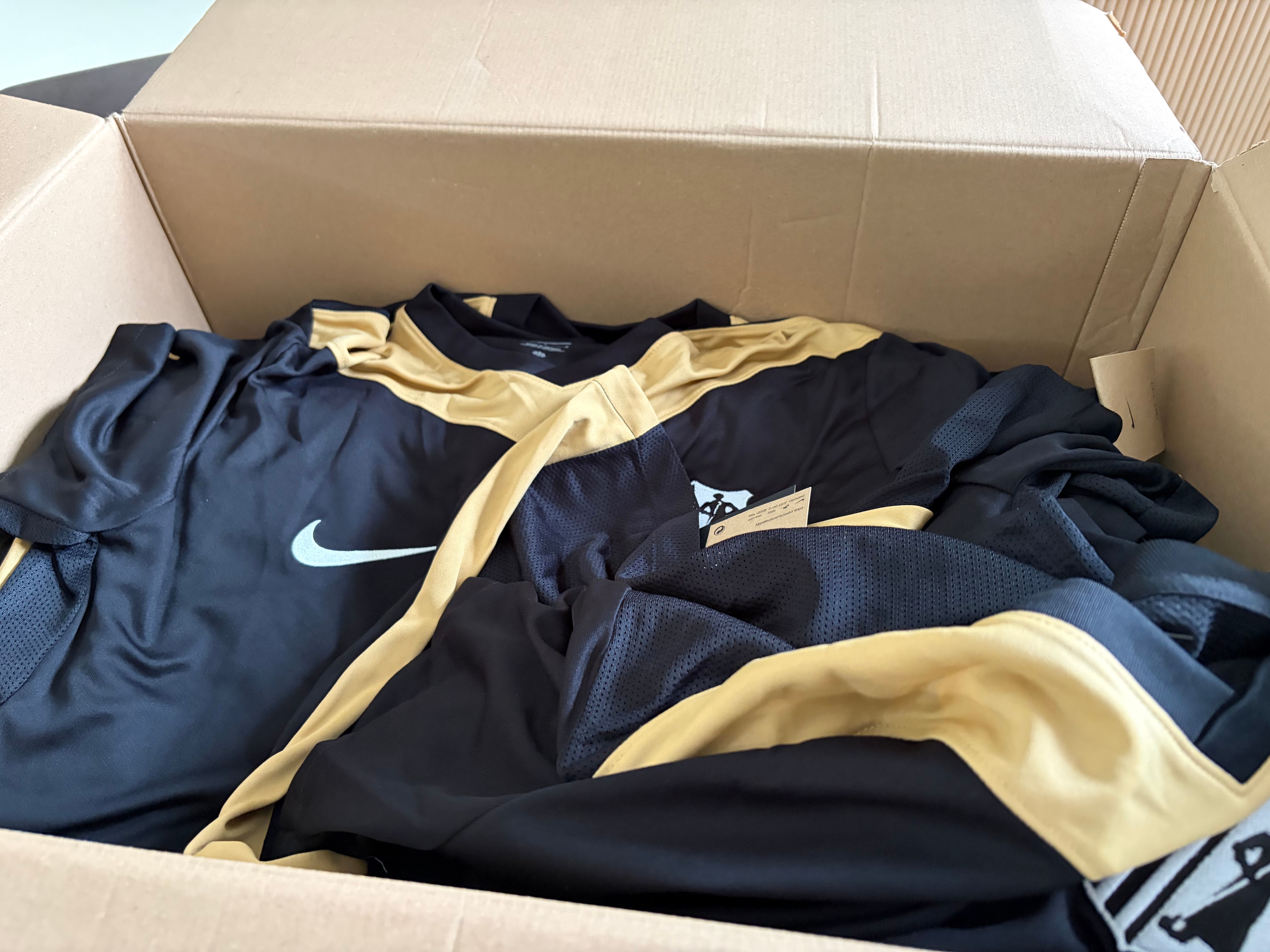 Corby United home shirts