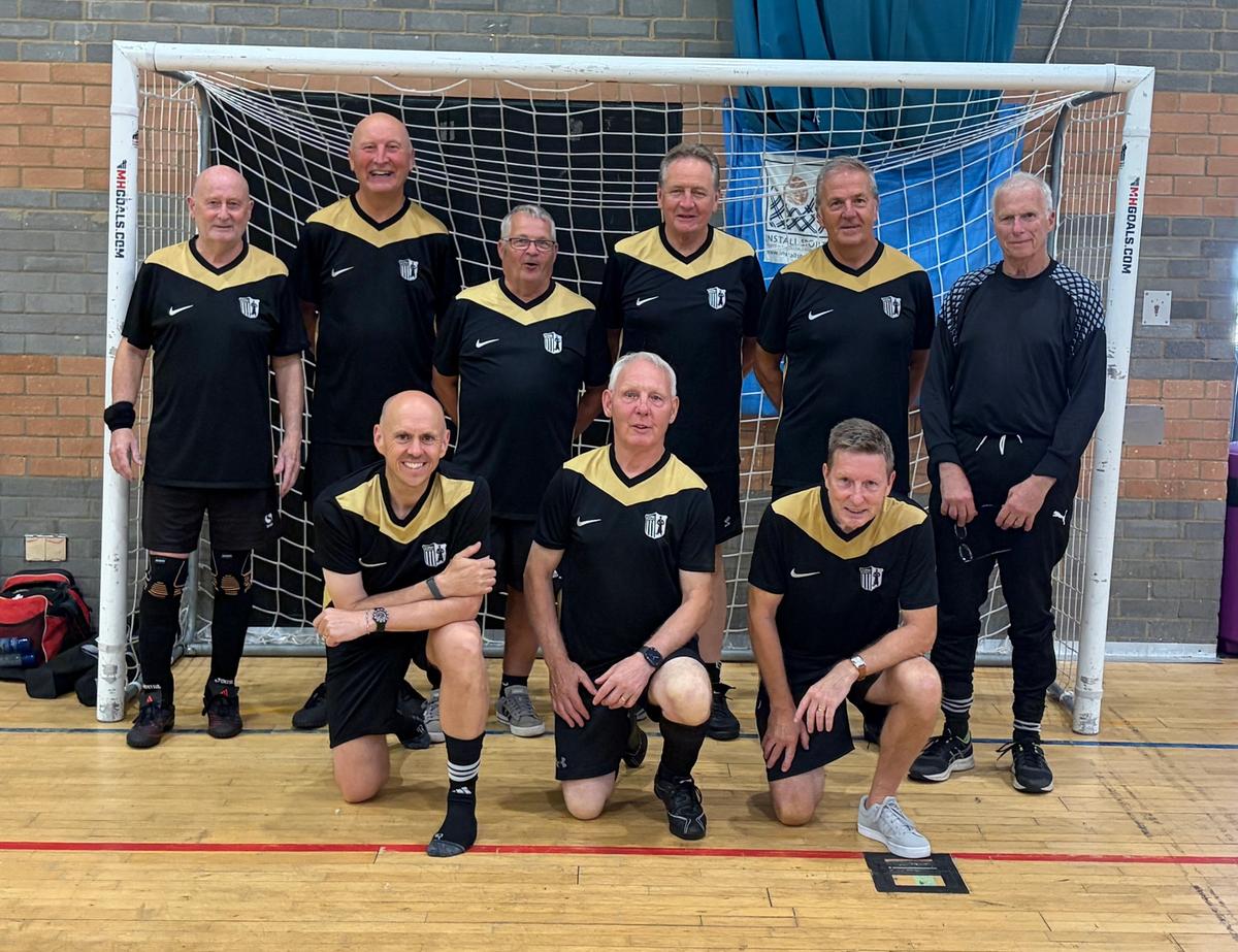 Corby United Walking Football Club players at KLV, Kettering