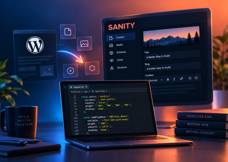 Website redesign computer lap top screen word press logo