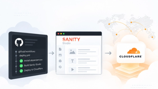 GitHub Sanity Cloudflare