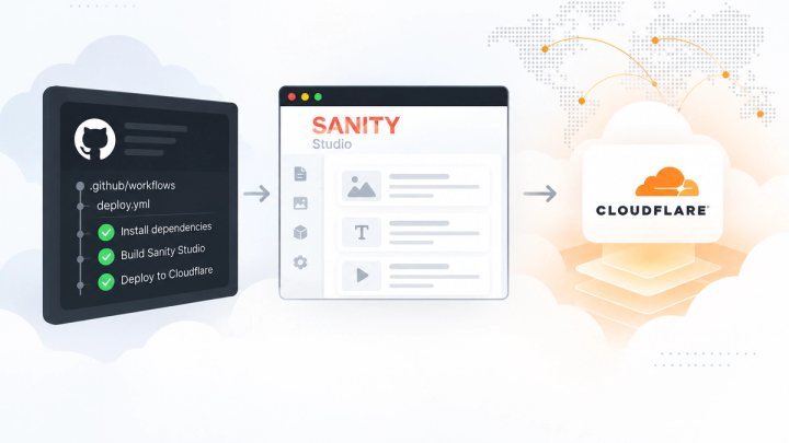 GitHub Sanity Cloudflare