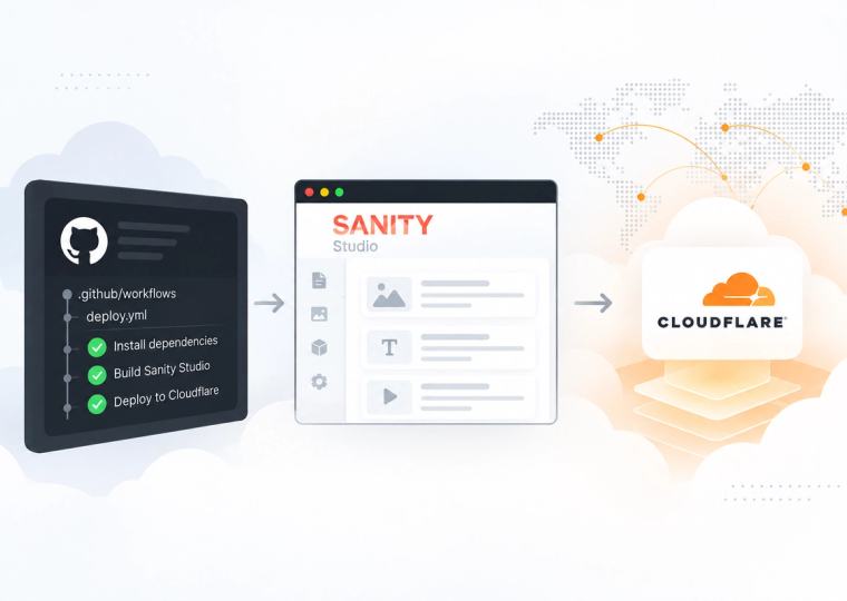 GitHub Sanity Cloudflare