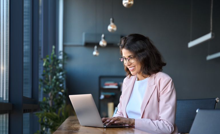 A professional reading about customer service AI trends