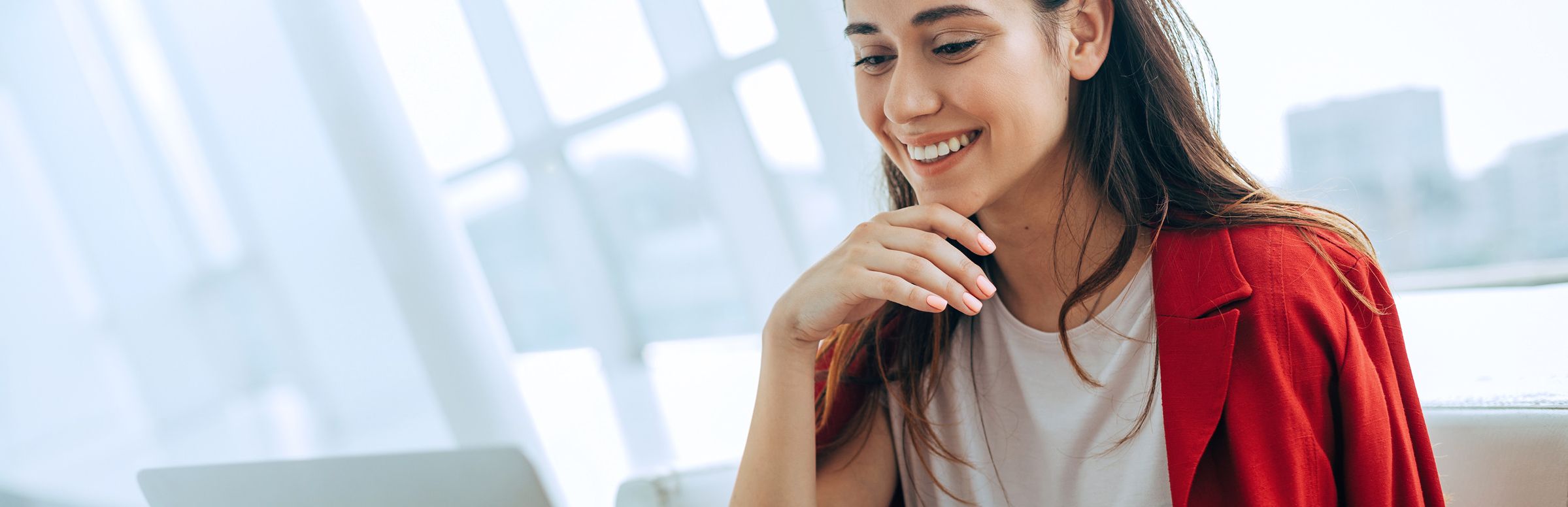 woman on laptop