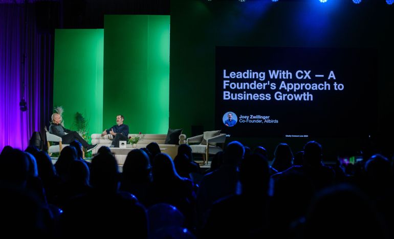 Allbirds' CEO, Joey Zwillinger, on the GCLive 2024 stage