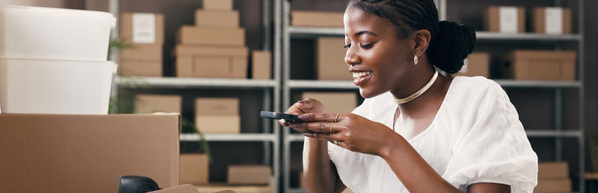 Small business owner reconnecting with customers through personalized service
