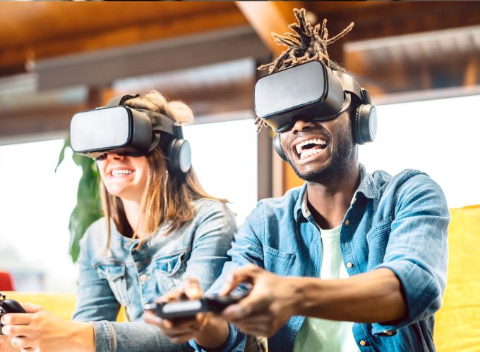 people on VR headset