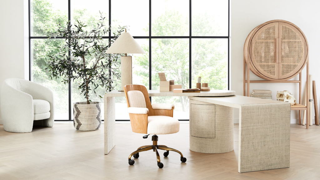 Crate & Barrel furniture in a living room