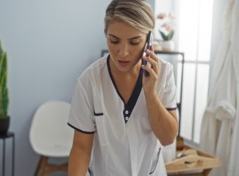 woman on phone