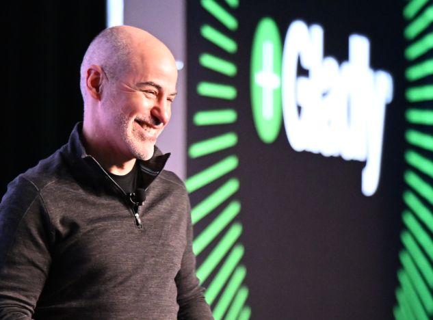 Joseph Ansanelli, CEO of Gladly giving keynote talk