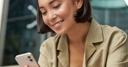 Woman on phone