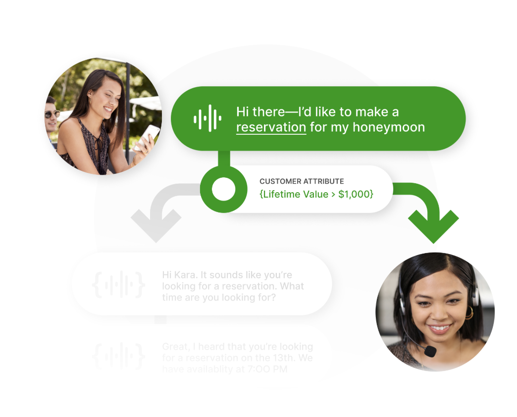 Example of a chat between a customer and an agent using Gladly software