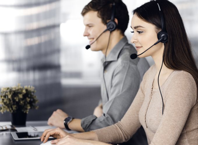 Agents on a computer working