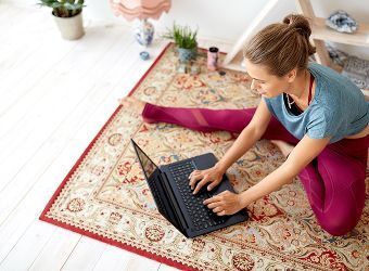 woman on laptop