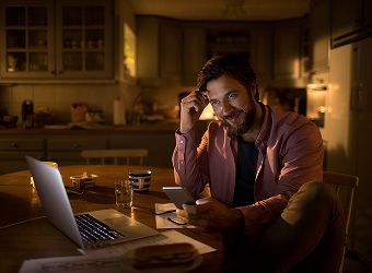 man on laptop