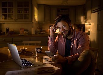man on laptop