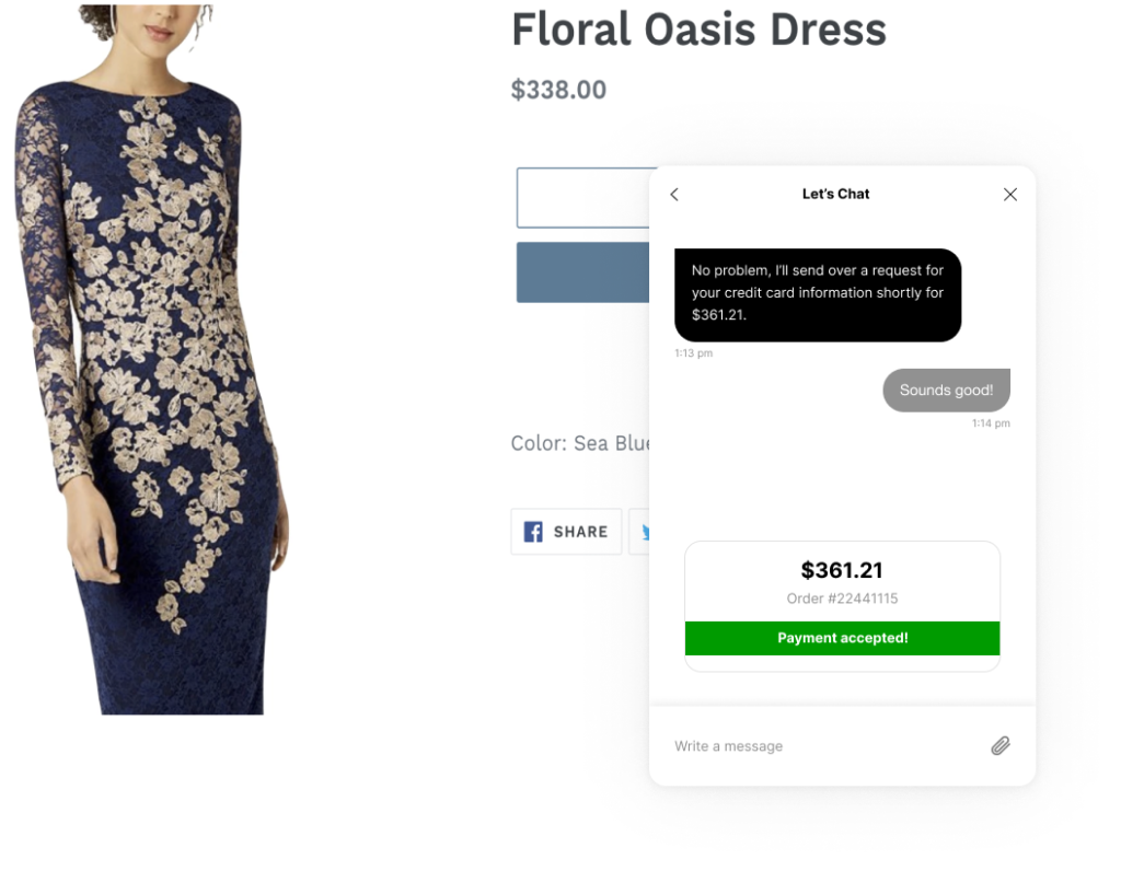 Successful payment notification