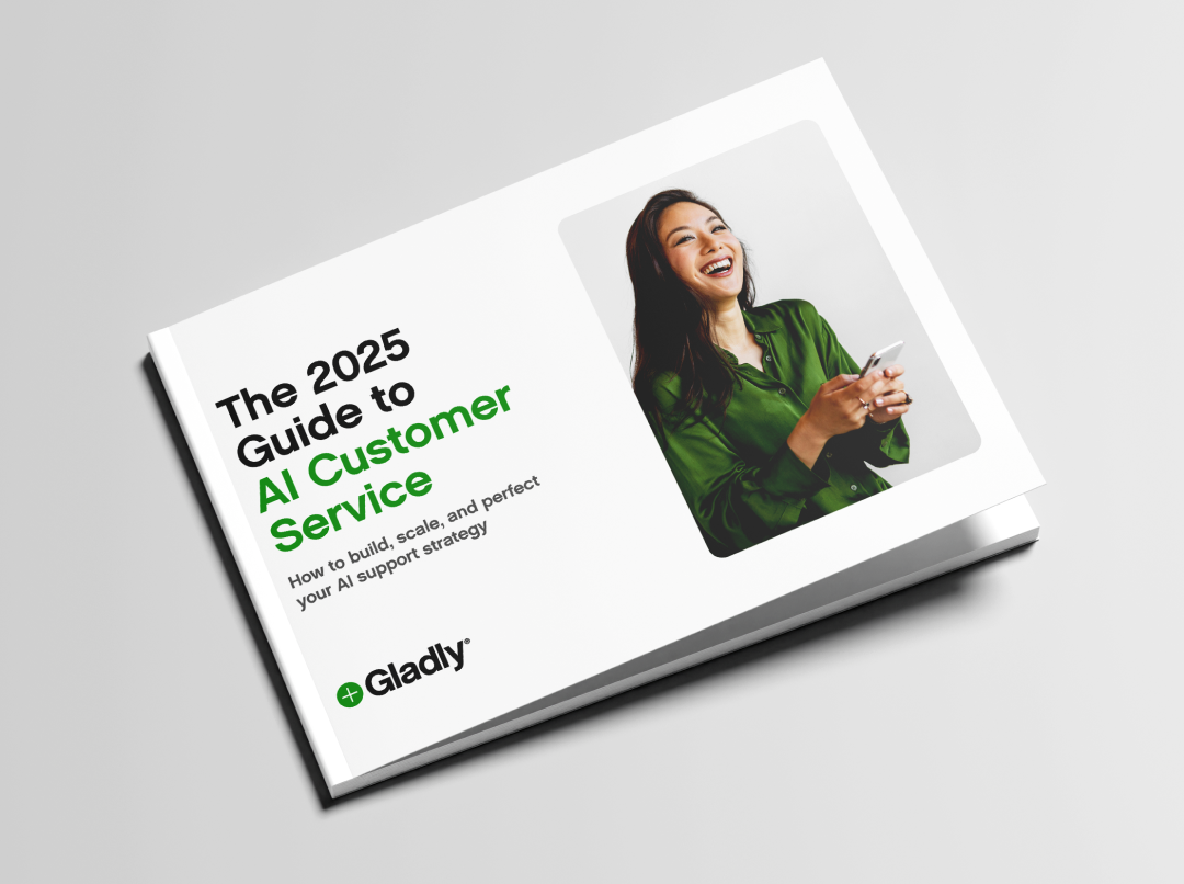 Cover of "The 2025 Guide to AI Customer Service"