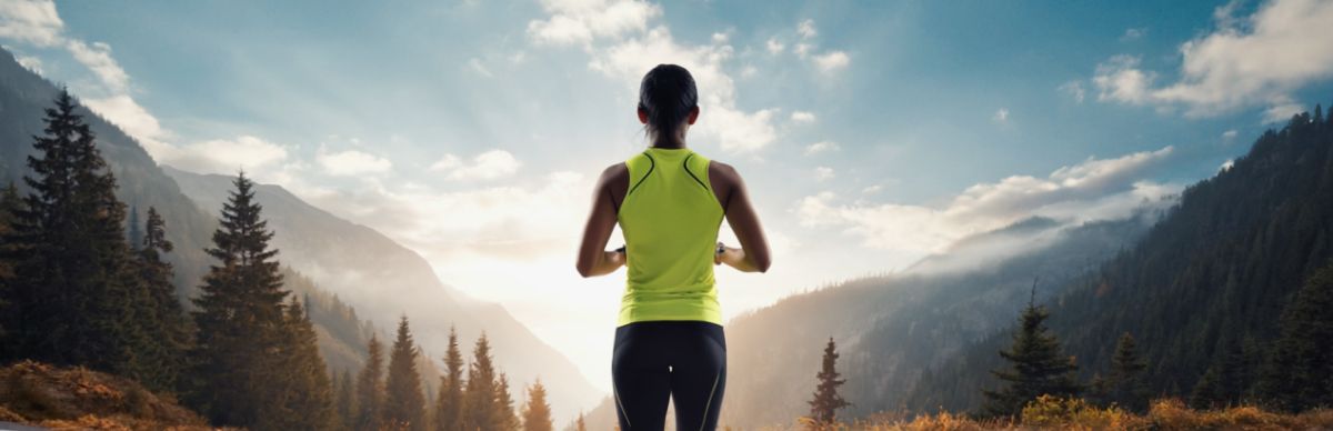 Woman running away from bad Voice AI promises