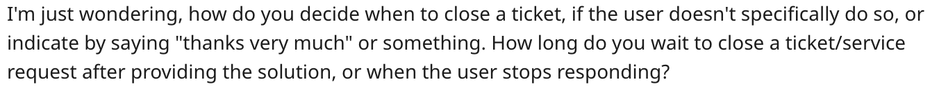 Reddit complaint about confusion over ticketed systems