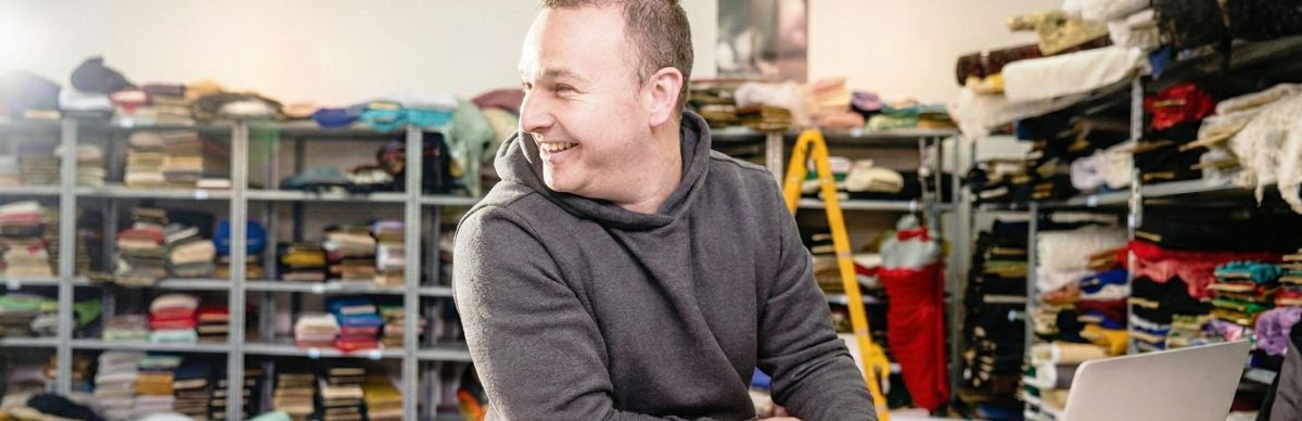 Small business working smiling 
