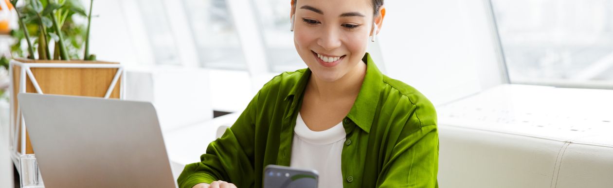 woman on phone