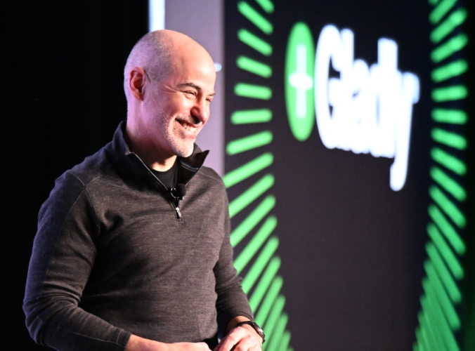 Joseph Ansanelli presenting at Gladly Connect Live 2026