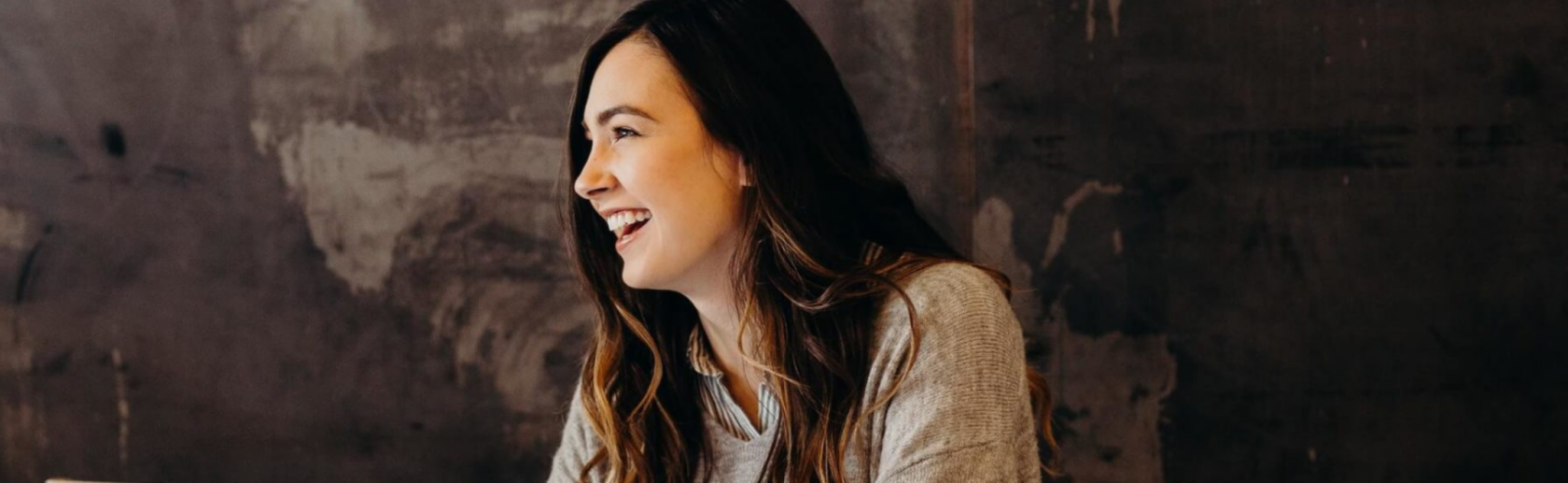 Image of a woman smiling