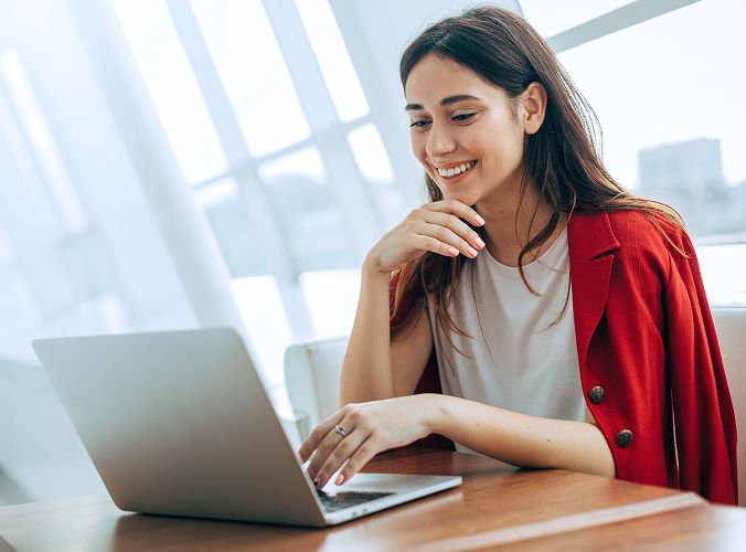 woman on laptop