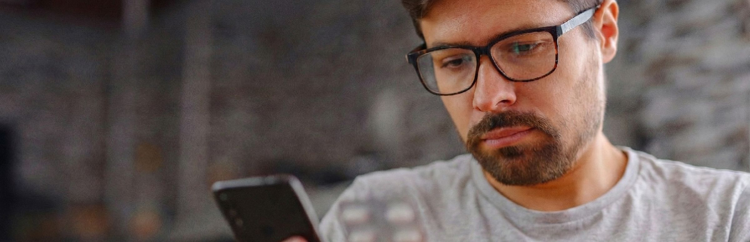 man on phone
