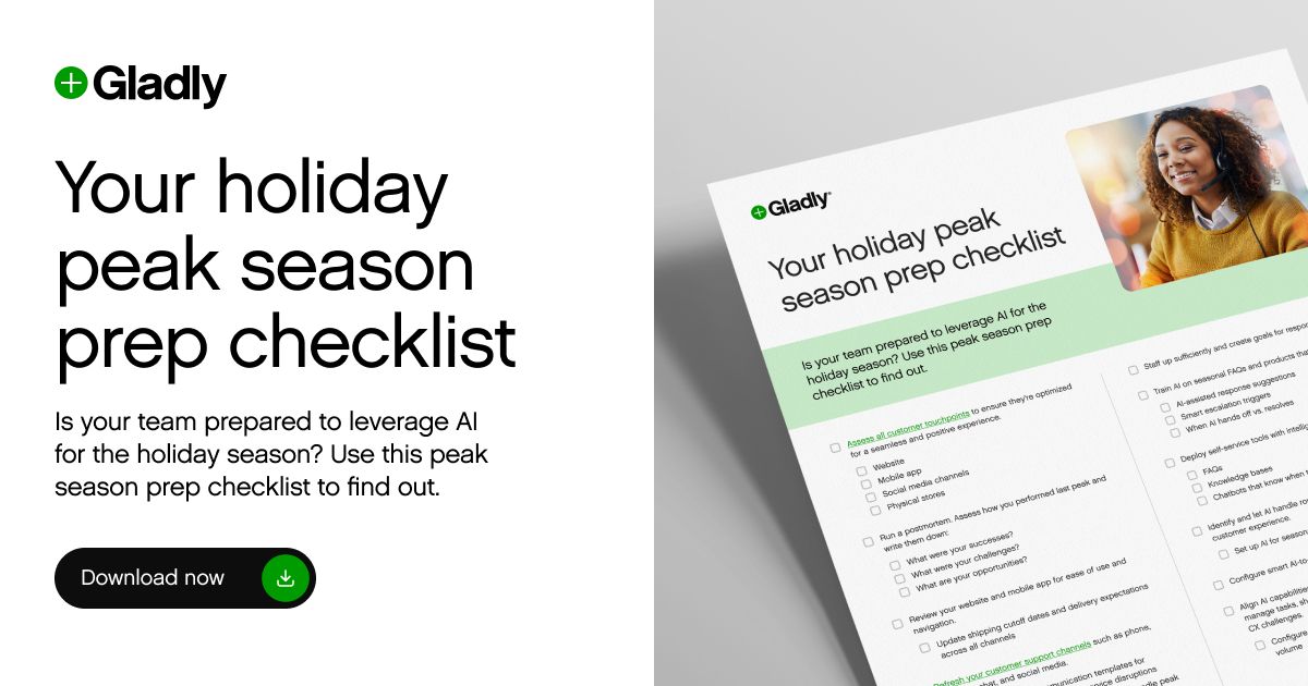 CX Peak Season Checklist for 2025 | Gladly