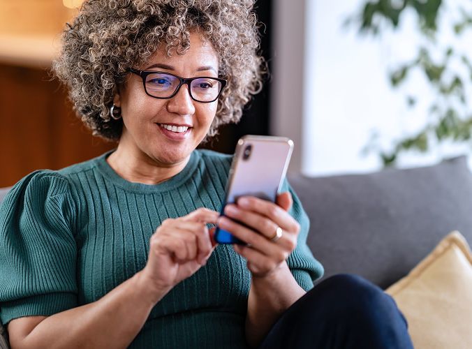 woman on phone