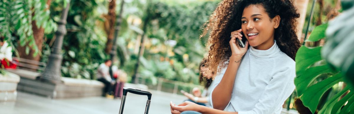 woman on phone