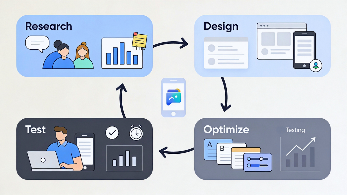 continuous user experience optimization process for modern web design