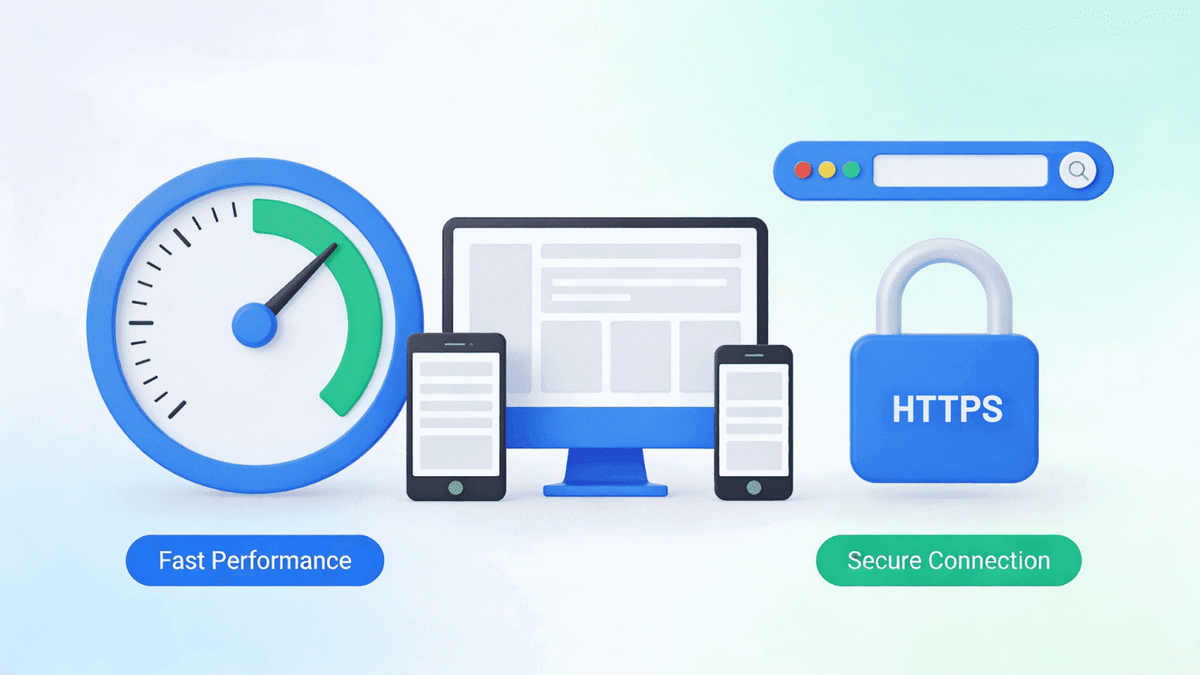 technical seo basics for small business website including speed and mobile optimization