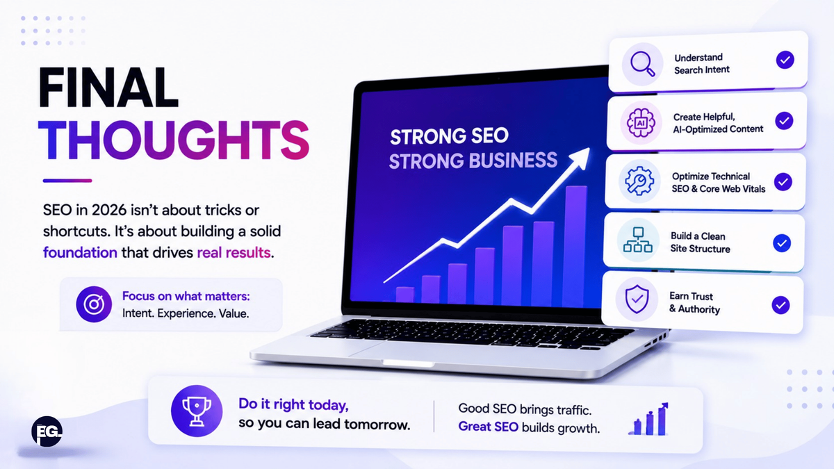 Complete SEO system combining content technical optimization and trust for long term growth