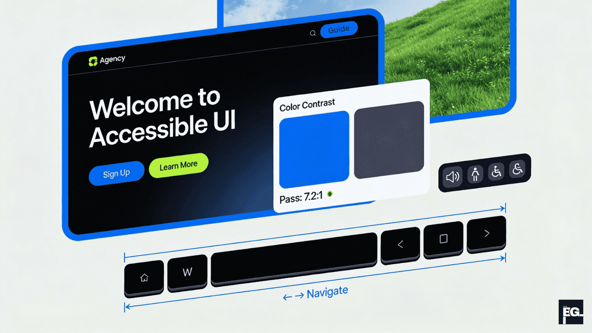 accessible website user interface designed for inclusive user experience in web design
