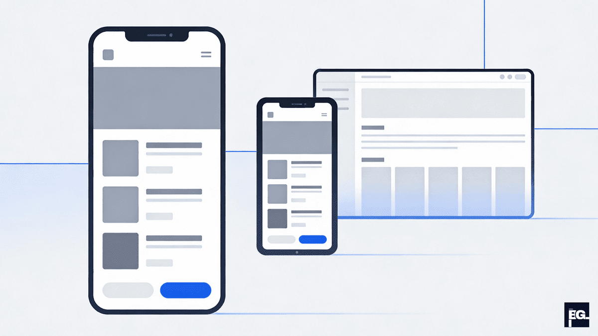 mobile-first user experience in web design with responsive website user interface