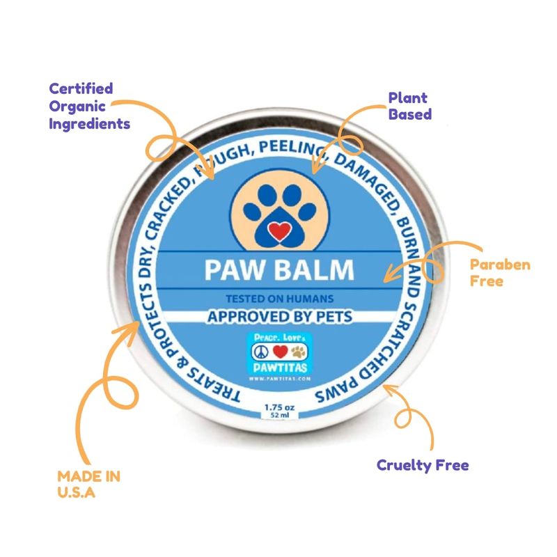  Pawtitas - Organic and Vegan Travel-Sized Dog Paw Balm