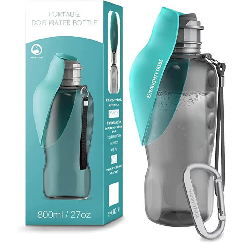 800ML Dog Water Dispenser with Patented Leak-Proof Design for Dog Walking, Hiking and Traveling BPA-Free Materials