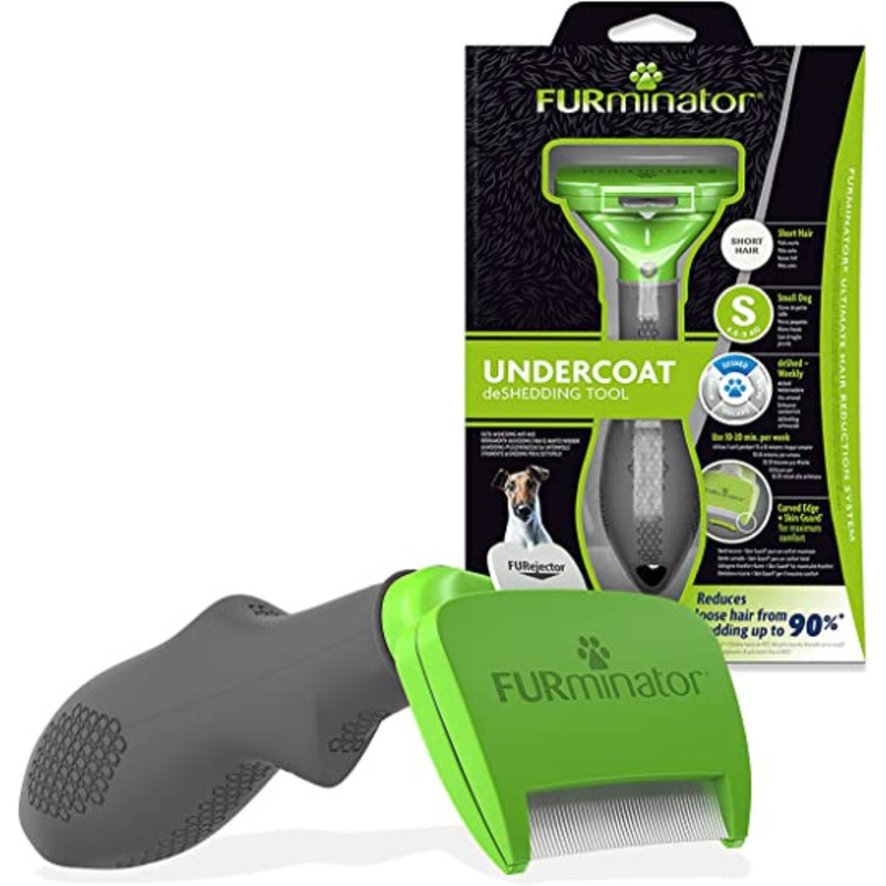 FURminator Deshedding Tool For Small Short Hair Dogs 4.5-9 Kg