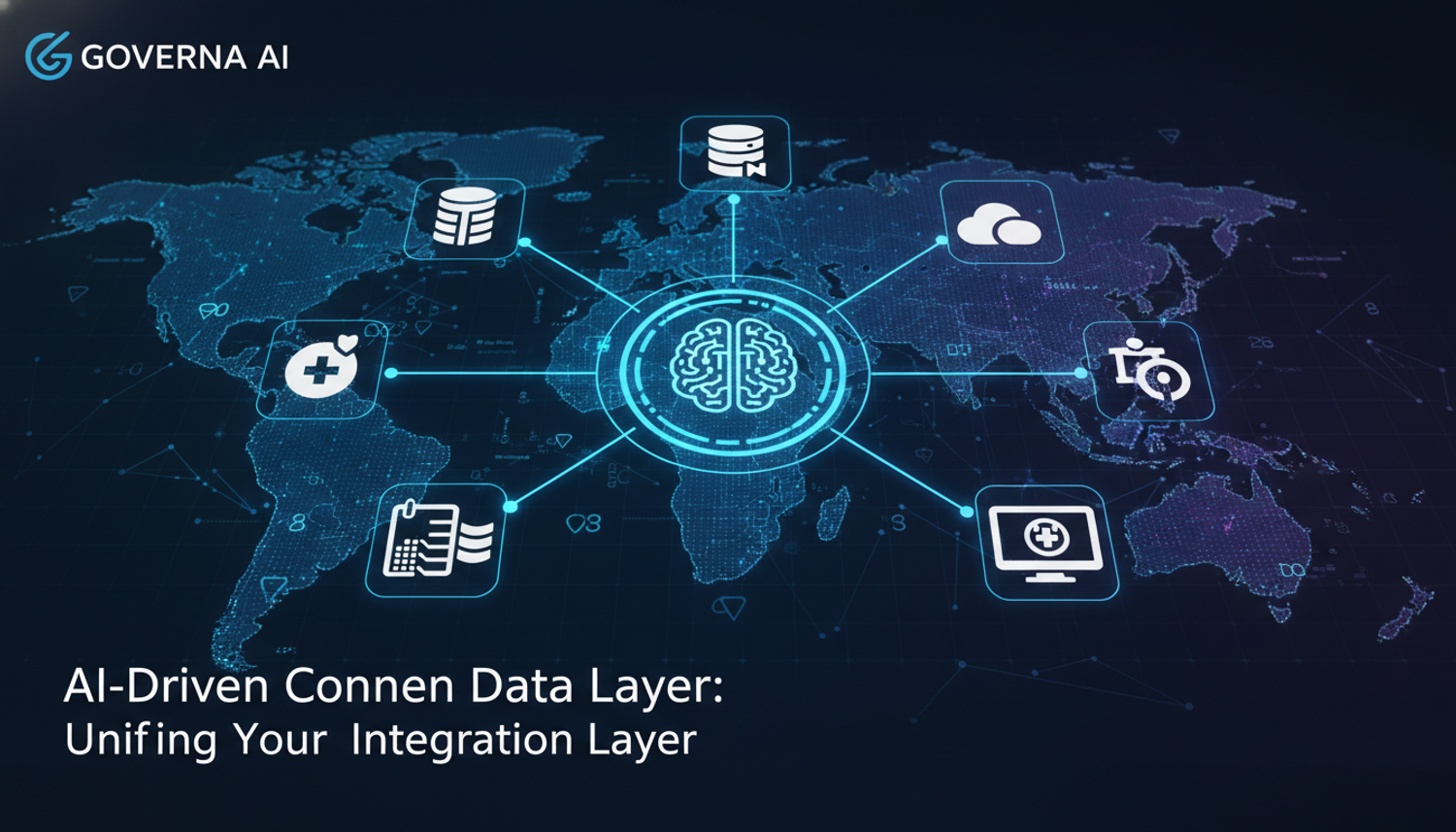 Gemma AI connecting global data systems on a world map.