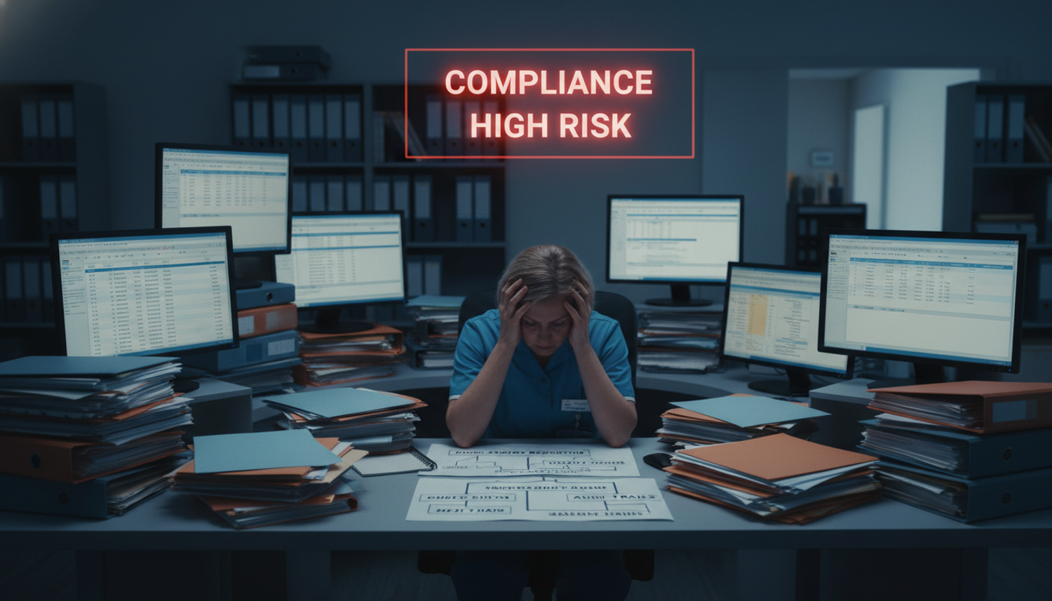 High risk compliance alert without policy mapping.