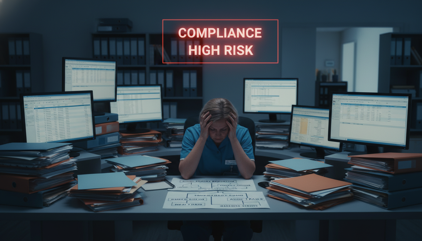 High risk compliance alert without policy mapping.