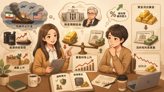 通膨創三年新高，黃金卻跌了？市場真正擔心的不是通膨